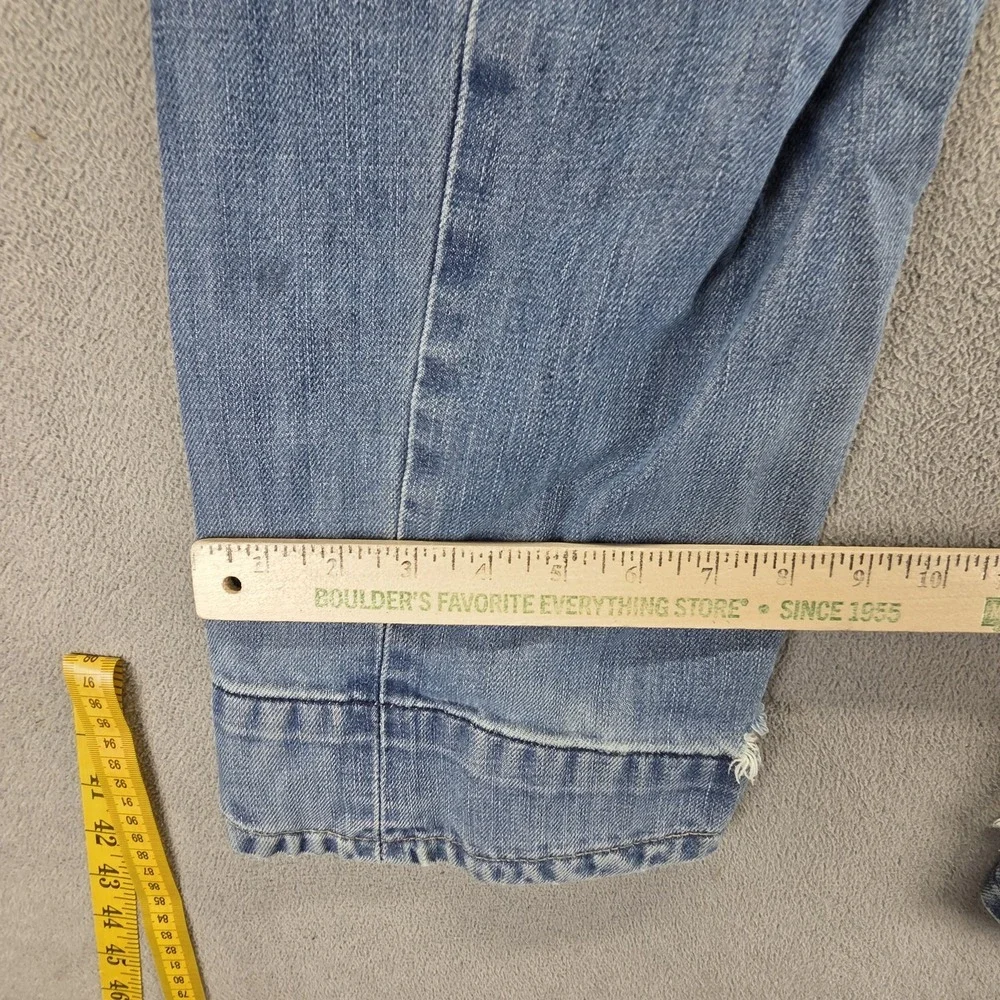 VTG Levis Engineered Jeans Mens Blue Twisted Button Fly Light Wash Fits 30x33